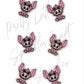 Pink Stitch Labubu