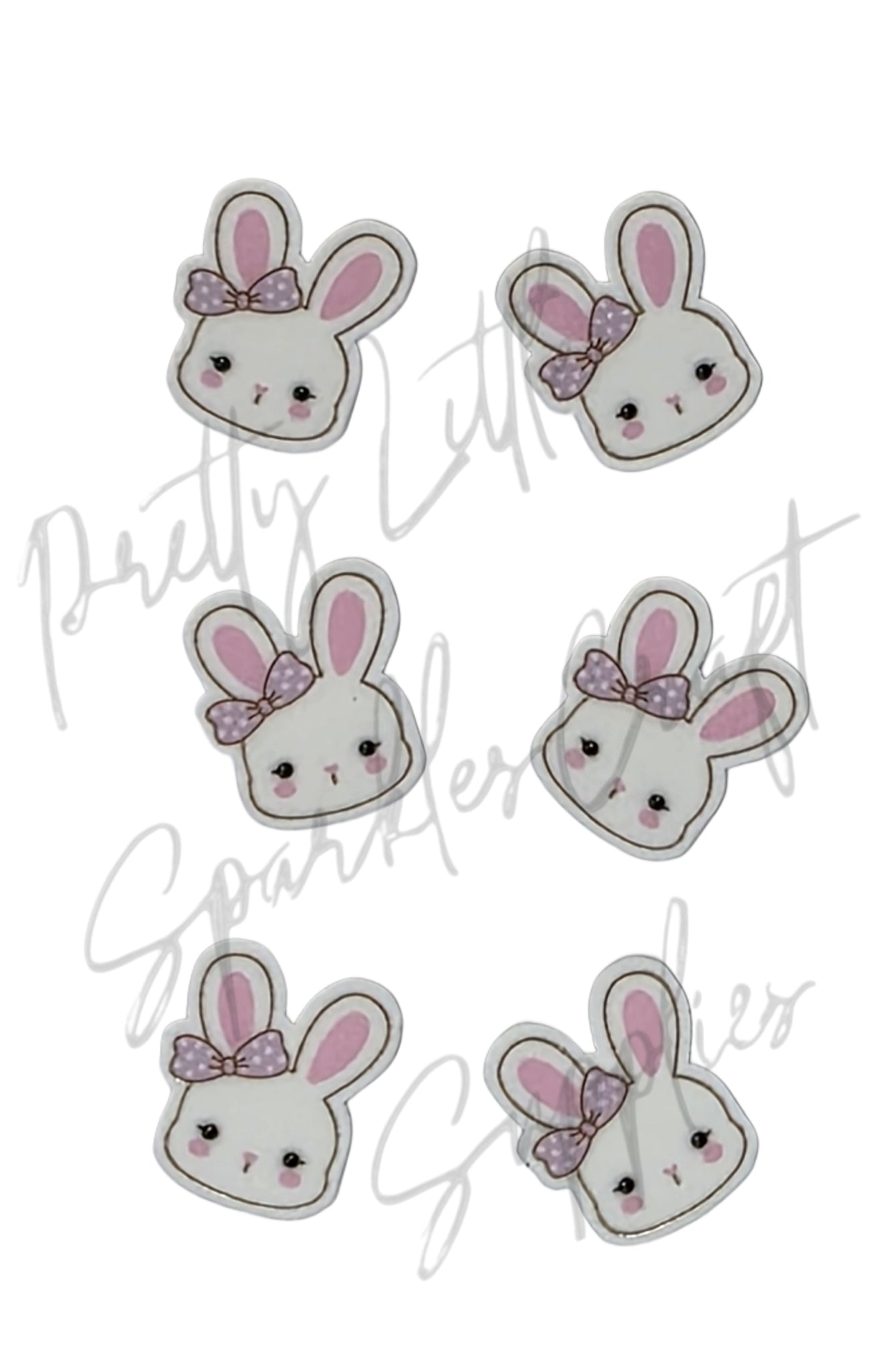 Purple Bow Easter Bunny