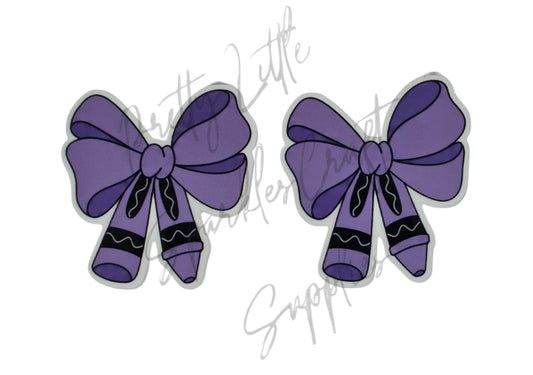 Purple Crayon Bow