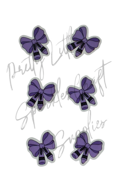 Purple Crayon Bow