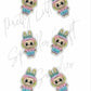 Rainbow Labubu (Mini Dangle size)