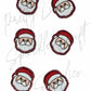 Red Santa (glitter acrylic)