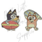 Retro Surfer Bingo & Bluey