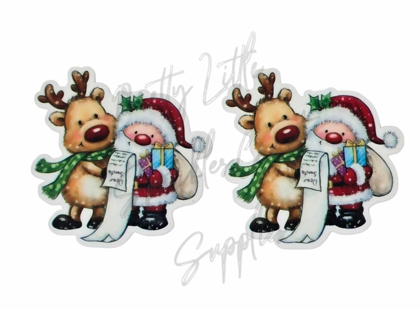 Santa & Rudolph Checking the List