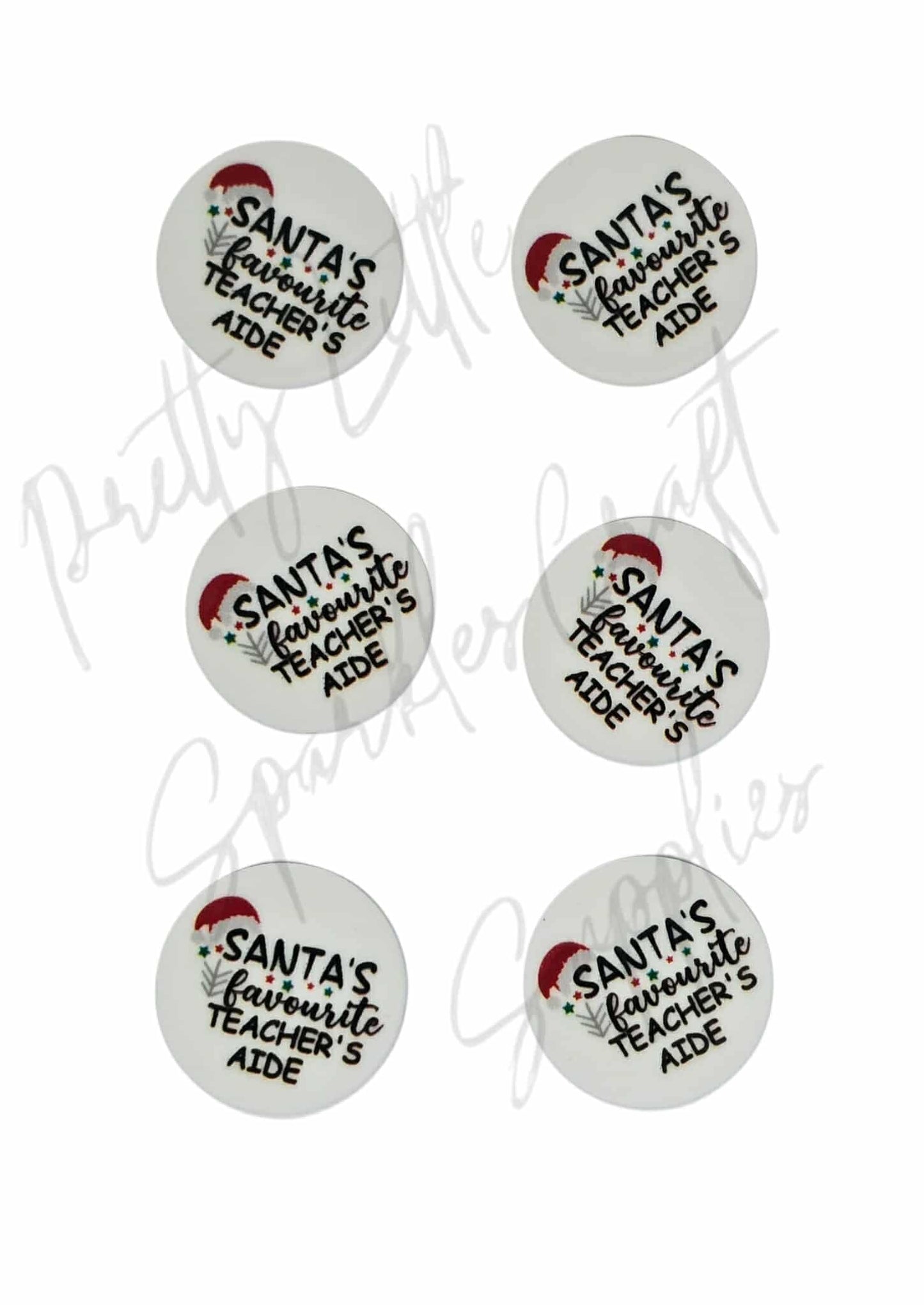 Santa's Favourite Teacher's Aide (Mini Dangle)