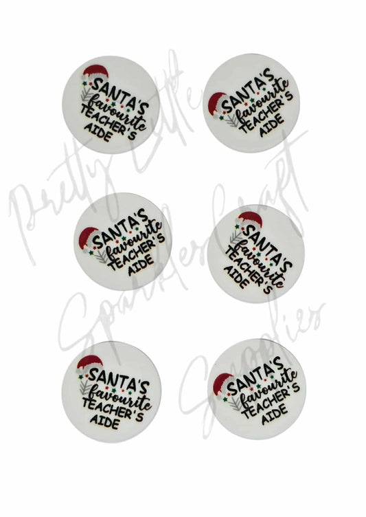 Santa's Favourite Teacher's Aide (Mini Dangle)