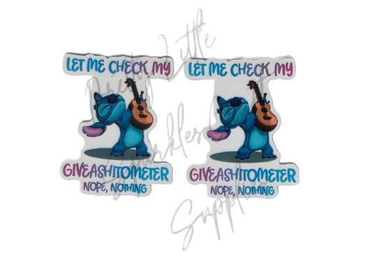 Stitch - Let Me Check My Giveash*tometer Nope, Nothing
