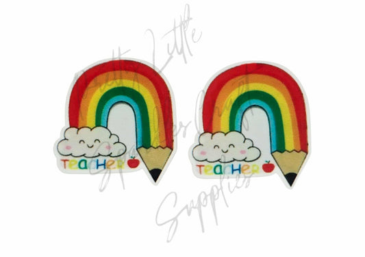 Teacher Rainbow Pencil