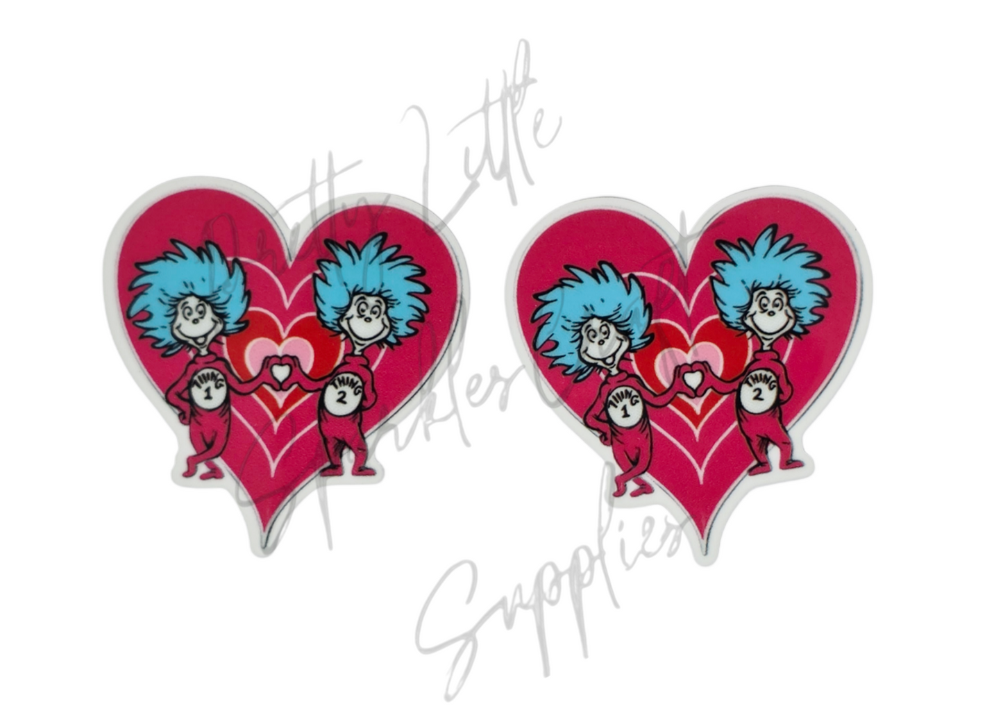 Thing 1 and 2 Heart