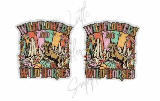 Wildflowers and Wild Horses
